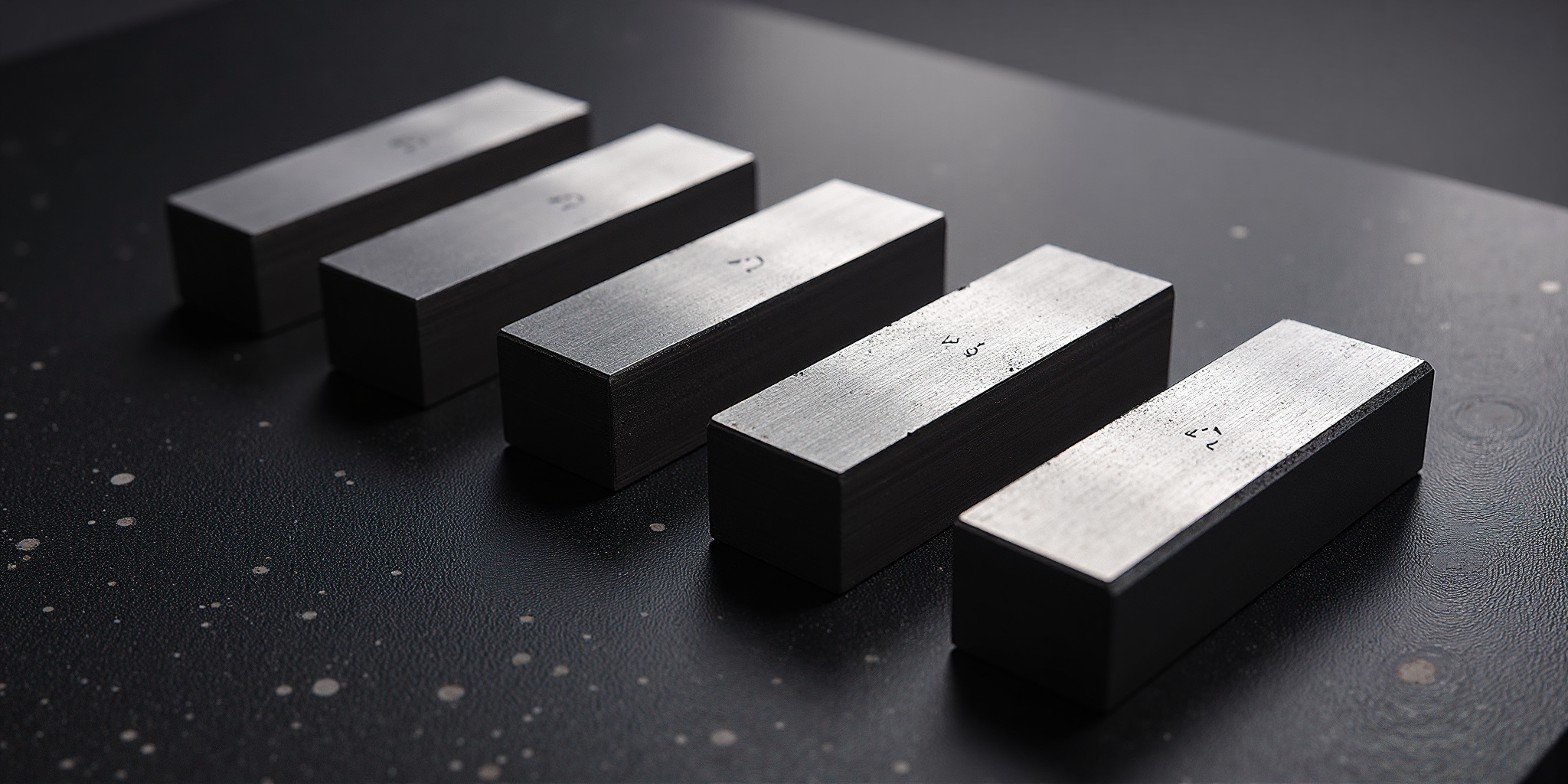 Tungsten alloy material close-up